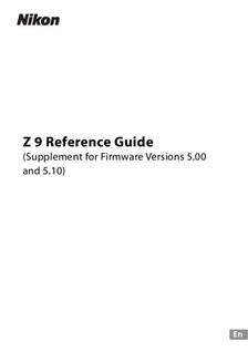Nikon Z9 manual. Camera Instructions.